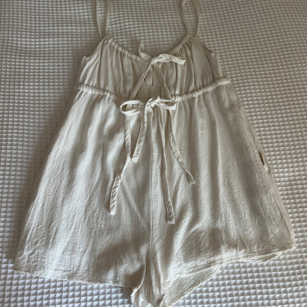 Babydoll Romper with Adjustable Cinch Straps